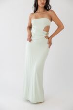 VESTIDO VERDE ÁGUA COM FIVELA PONTO CHIC - Imagen 7
