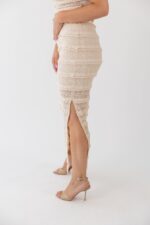 CONJUNTO TOP E SAIA EM TECIDO RENDADO PONTO CHIC - Image 3