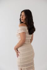 CONJUNTO TOP E SAIA EM TECIDO RENDADO PONTO CHIC - Image 2