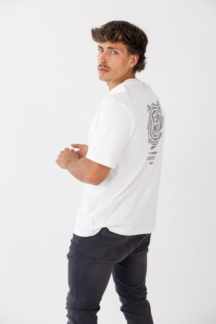 T-SHIRT BRANCA ESTAMPADO TIGRE NA COSTA  ANTONY MORATO - Imagen 1