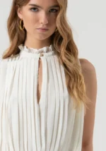 BLUSA BRANCA COM PREGAS FRACOMINA - Image 2