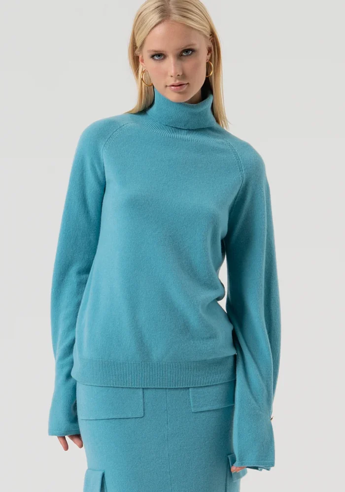 CAMISOLA AZUL DE MALHA FRACOMINA - Imagen 1