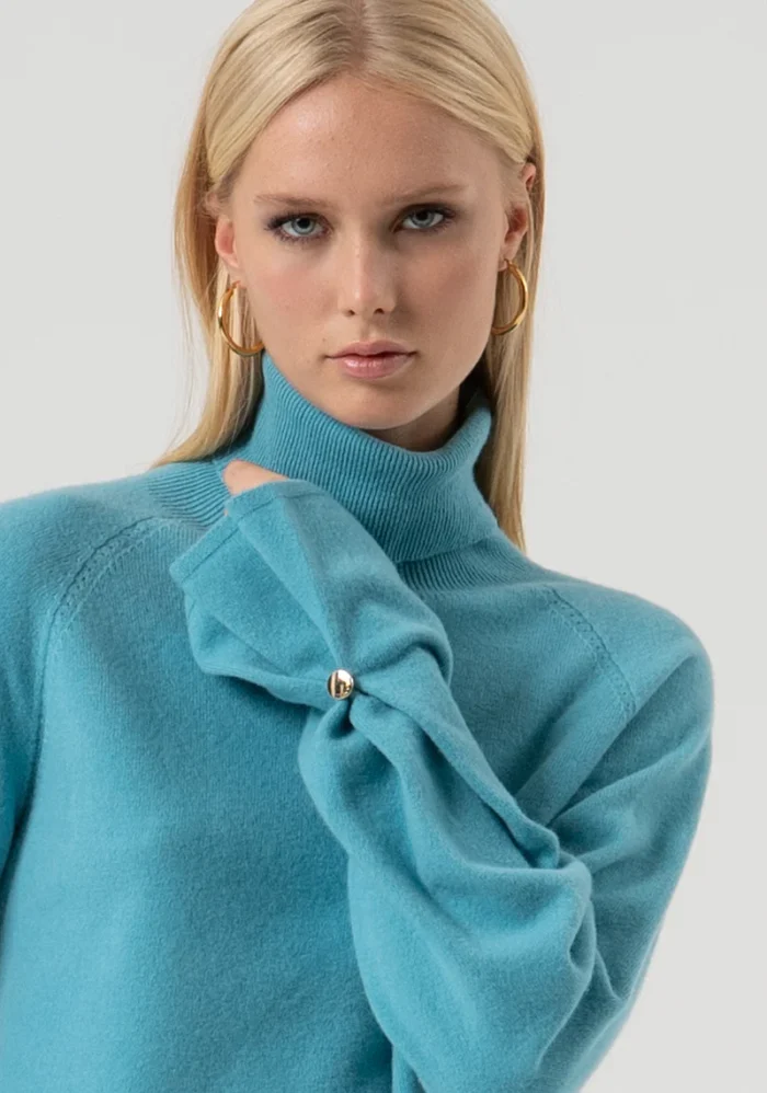 CAMISOLA AZUL DE MALHA FRACOMINA - Imagen 3