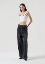 CALÇA PRETA PALAZZO COM STRASS FRACOMINA - Image 3
