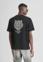 T-SHIRT PRETA ESTAMPADO TIGRE NA COSTA ANTONY MORATO - Image 3
