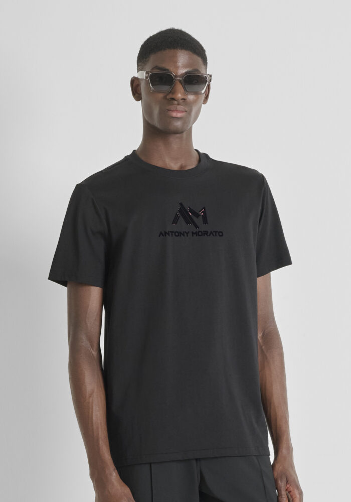 T-SHIRT PRETA LOGOTIPO ANTONY MORATO - Image 1