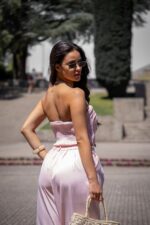 CONJUNTO DE PANTALONA E TOP ROSA PONTO CHIC - Image 2
