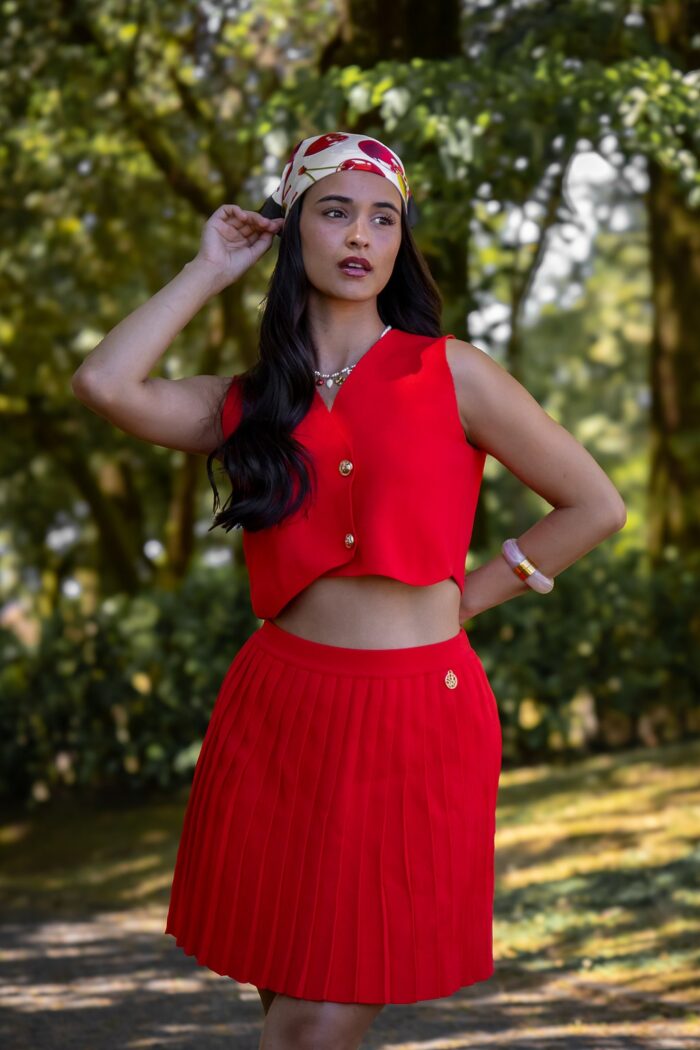 SAIA VERMELHA COM PREGAS SAHOCO - Imagen 4