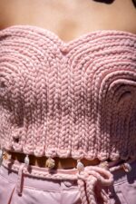 CONJUNTO DE PANTALONA E TOP ROSA PONTO CHIC - Image 3