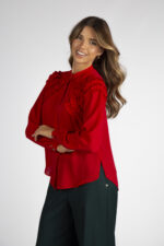 BLUSA VERMELHA COM FOLHOS SILVINA CAMPOS - Image 3