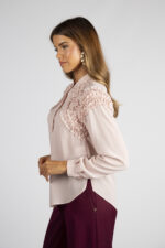 BLUSA ROSA COM FOLHOS SILVINA CAMPOS - Image 3