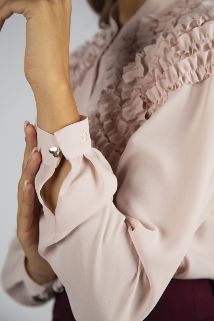 BLUSA ROSA COM FOLHOS SILVINA CAMPOS - Image 5