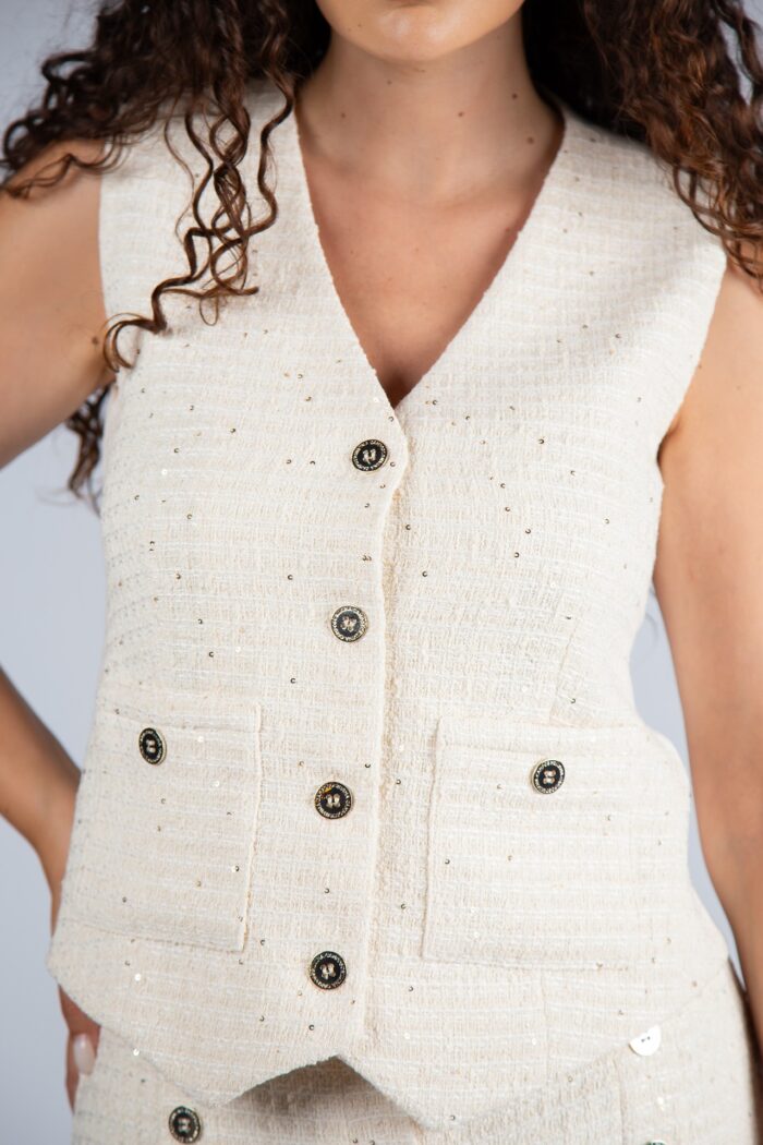 COLETE TWEED PÉROLA SILVINA CAMPOS - Imagen 3