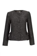 CASACO TWEED PRETO COM BRILHO SILVINA CAMPOS - Image 6