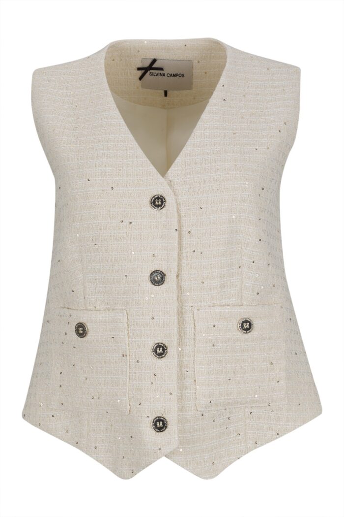 COLETE TWEED PÉROLA SILVINA CAMPOS - Imagen 6