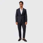 FATO AZUL COM RISCA DE GIZ SLIM FIT ZOLF