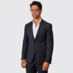 FATO AZUL COM RISCA DE GIZ SLIM FIT ZOLF - Image 2