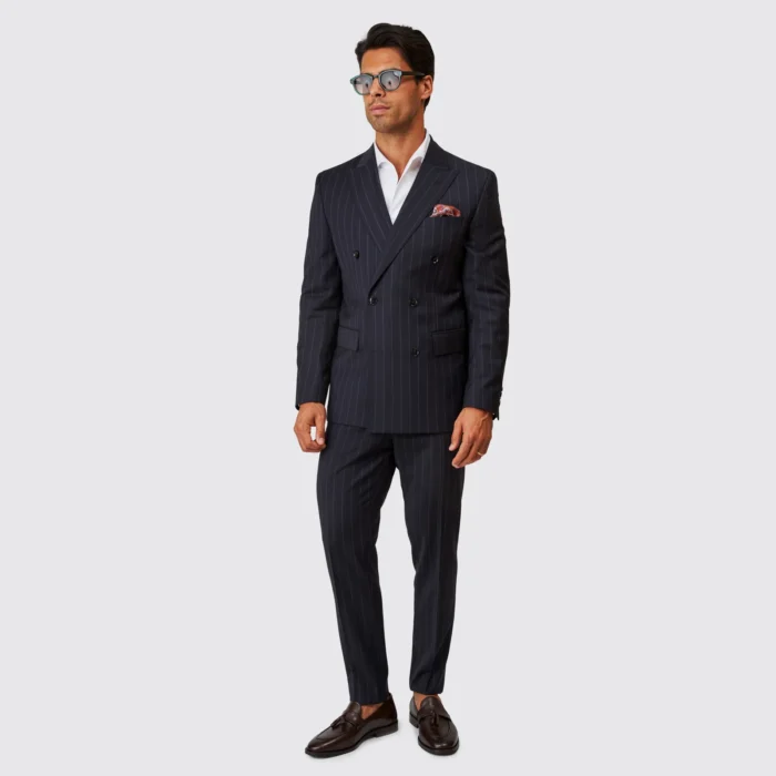FATO TRESPASSE AZUL COM RISCA DE GIZ SLIM FIT ZOLF - Image 1