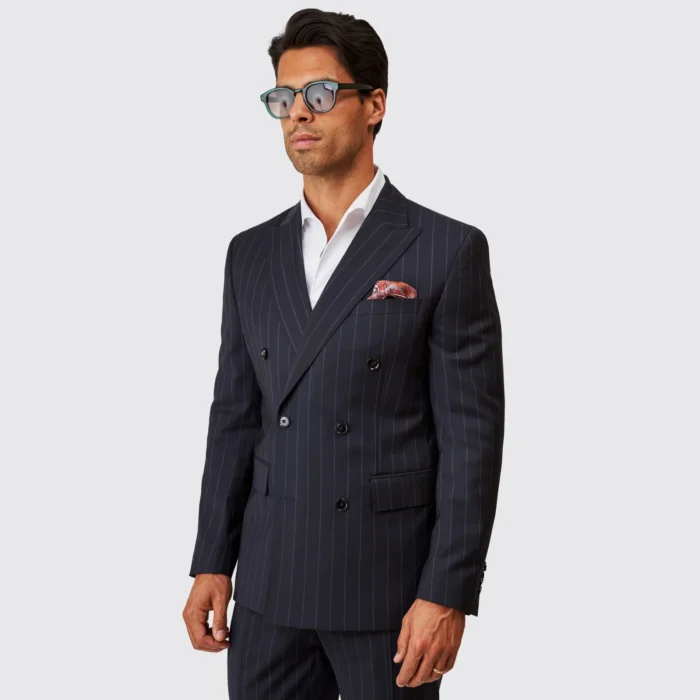FATO TRESPASSE AZUL COM RISCA DE GIZ SLIM FIT ZOLF - Image 2