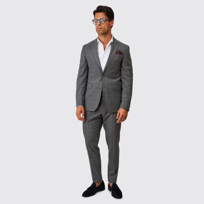 FATO CINZA PRINCIPE DE GALES SLIM FIT ZOLF - Image 1