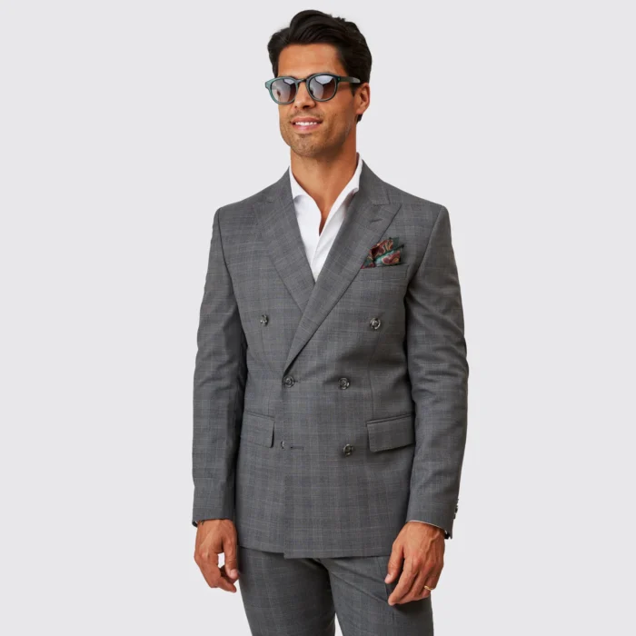 FATO TRESPASSE CINZA PRINCIPE DE GALES SLIM FIT ZOLF - Image 2