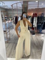 CALÇA WIDE LEG BEGE IMPERIAL