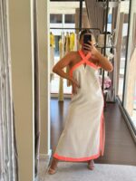 VESTDO COMPRIDO COM BARRA CONTRASTE LANÇA PERFUME - Image 2