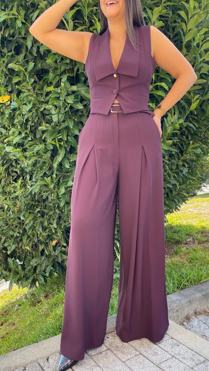 CALÇA WIDE LEG BORGONHA IMPERIAL - Image 4