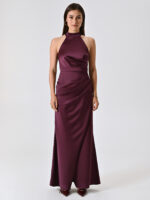 VESTIDO LONGO BORDO DECOTE HALTER RINASCIMENTO