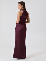 VESTIDO LONGO BORDO DECOTE HALTER RINASCIMENTO - Imagen 2
