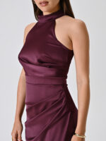 VESTIDO LONGO BORDO DECOTE HALTER RINASCIMENTO - Imagen 3