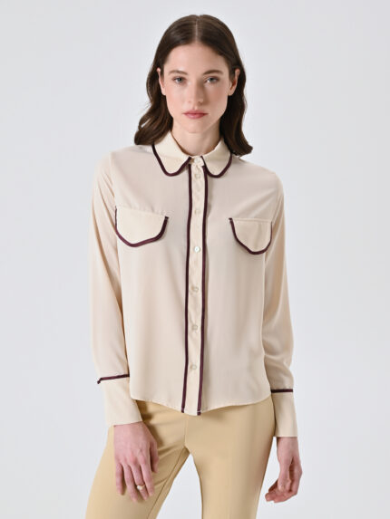 CAMISA COM VIVO BORGONHA RINASCIMENTO