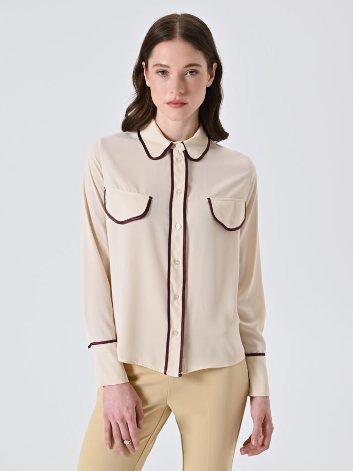 CAMISA COM VIVO BORGONHA RINASCIMENTO - Imagen 1