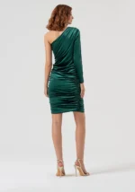 VESTIDO VERDE EM VELUDO FRACOMINA - Image 4