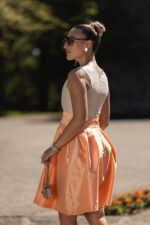 VESTIDO CURTO BICOLOR COM PREGAS MISS YOU - Imagen 4