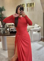 VESTIDO VERMELHO LONGO LANÇA PERFUME - Image 4