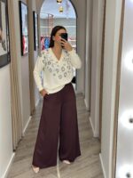 CAMISOLA CRU COM LANTEJOULAS RUGA - Imagen 2