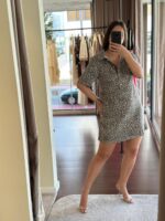 VESTIDO ESTILO CAMISEIRO ANIMAL PRINT PONTO CHIC - Image 5