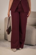 CONJUNTO BORDO COLETE E PANTALONA PONTO CHIC - Image 4