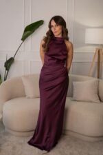 VESTIDO LONGO BORDO DECOTE HALTER RINASCIMENTO