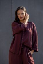 CAMISA BORGONHA COM FRANJAS RUGA - Image 5
