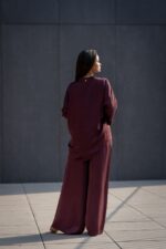 CALÇA BORGONHA COM ELÁSTICO RUGA - Image 7