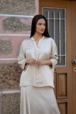 CAMISA TAUPE COM FRANJAS RUGA - Image 2