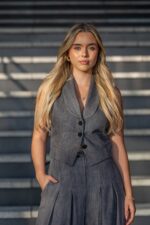 COLETE CINZENTO COM LAPELA IMPERIAL