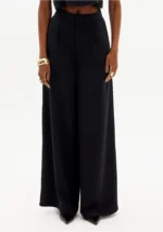 CALÇA PRETA WIDE LEG ALFAIATARINA LANÇA PERFUME - Imagen 2