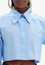 CAMISA AZUL CROPPED LANÇA PERFUME - Image 2