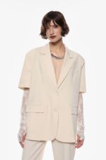 BLAZER CREME DE MANGA CURTA IMPERIAL