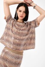 CAMISOLA MULTICOLOR EM LANTEJOULAS DIXIE