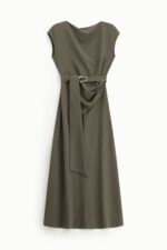 VESTIDO VERDE COM DRAPEADO IMPERIAL - Image 2