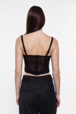 TOP CORSET PRETO COM DETALHES EM REDE IMPERIAL - Image 3